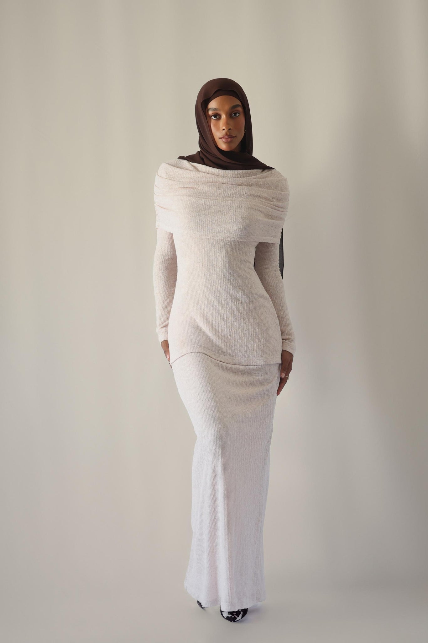 Clau Two Piece Ruched Bib Set