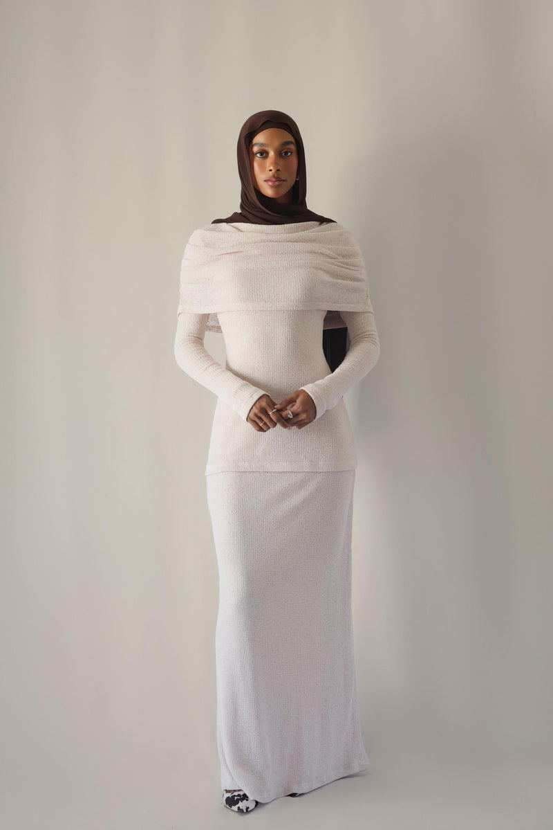 Clau Two Piece Ruched Bib Set