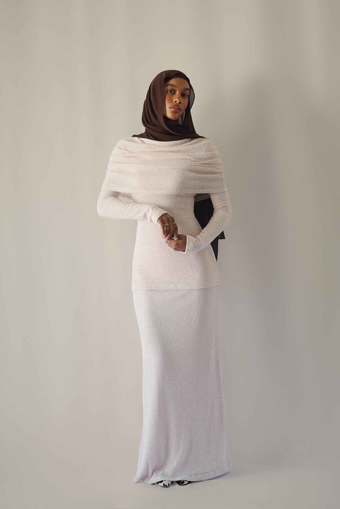 Clau Two Piece Ruched Bib Set