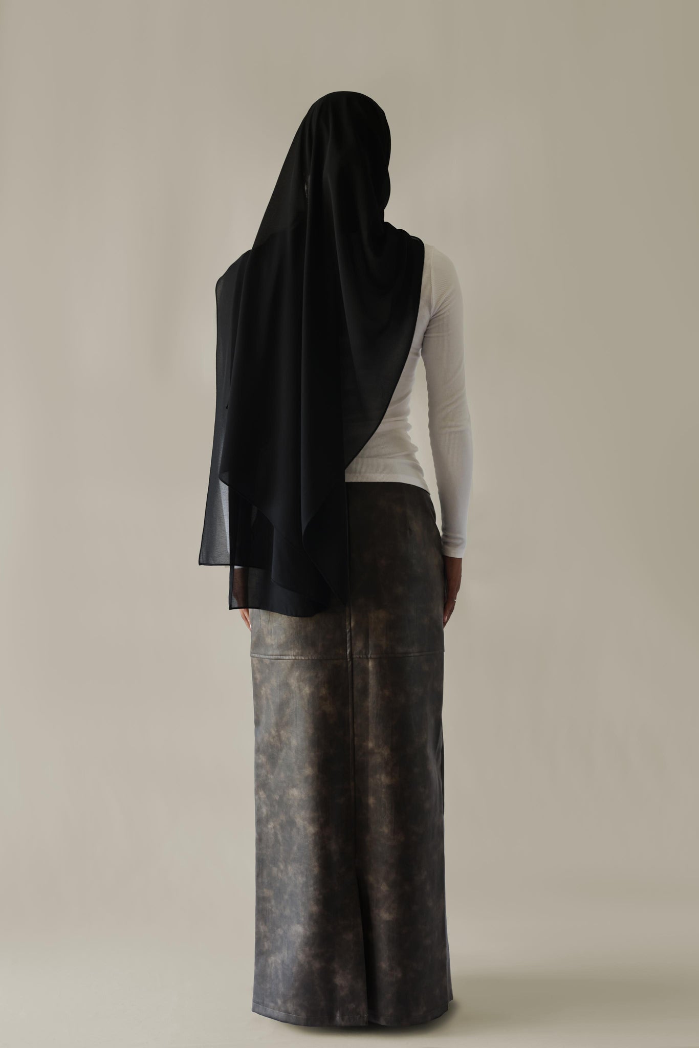 Sumyah Leather Maxi Skirt