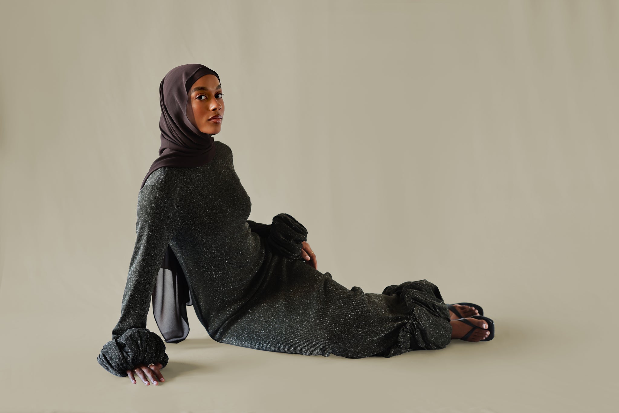 Lilah Olive Cloud Gown