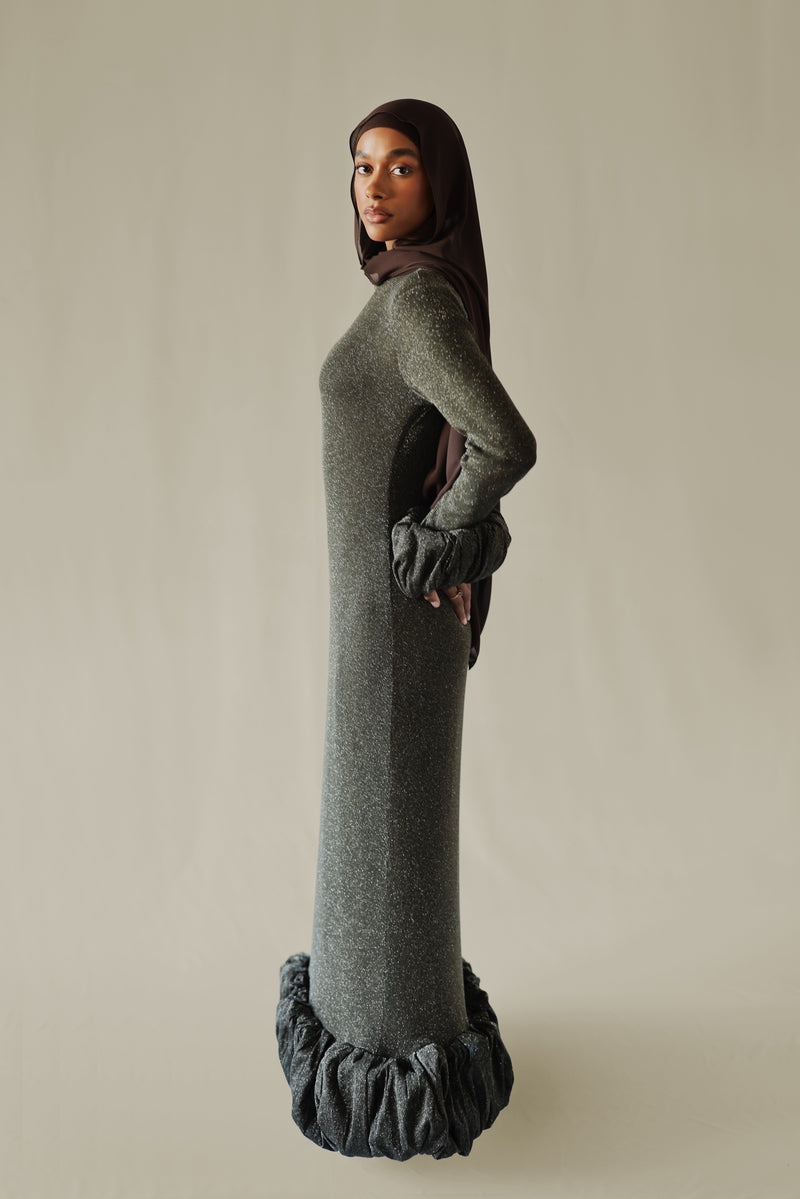 Lilah Olive Cloud Gown