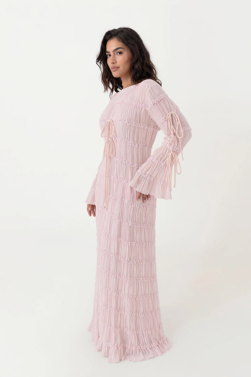 Sabriyah Chiffon Banded Dress: Pre-Order (Restocking)