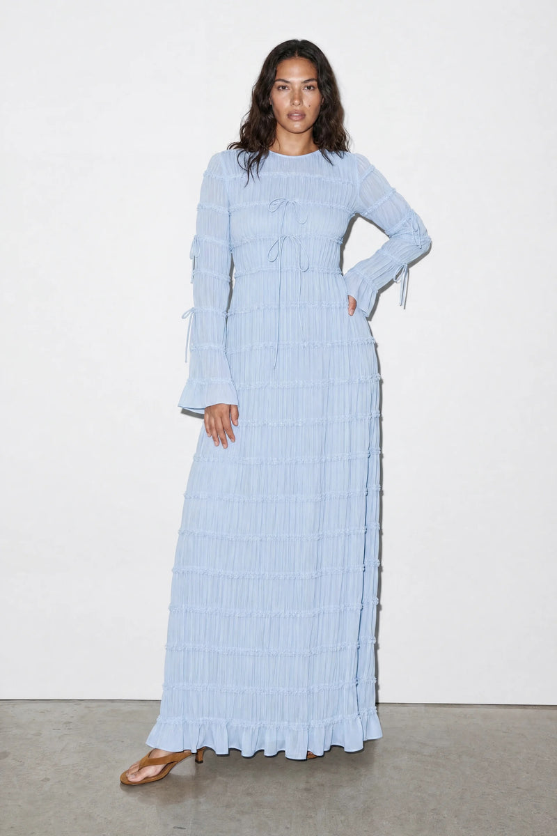 Sabriyah Chiffon Banded Dress: Pre-Order (Restocking)